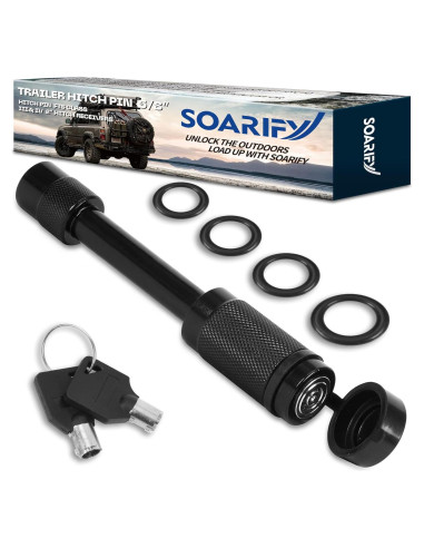 Cerradura de Enganche de Remolque Soarify 5/8" x 3" Antirrobo