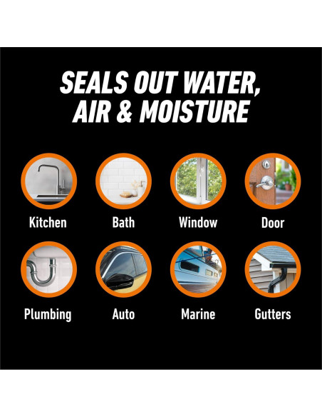 Sellador de Silicona Impermeable Gorilla 10oz Blanco Multiusos