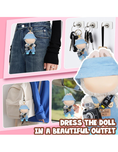 Conjunto de Ropa para Muñecas 17 cm Gyothrig Azul Cielo 5 Piezas