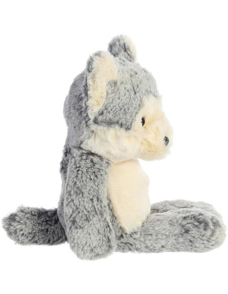 Peluche Lobo Aurora Dulce y Suave 22.86 cm Gris Peluche Lobo Aurora Dulce y Suave 22.86 cm Gris
