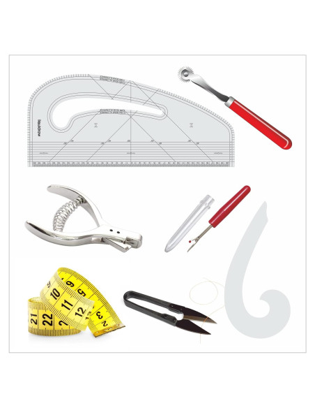 Conjunto de Reglas de Costura Liquidraw 7 Piezas Métrico Conjunto de Reglas de Costura Liquidraw 7 Piezas Métrico