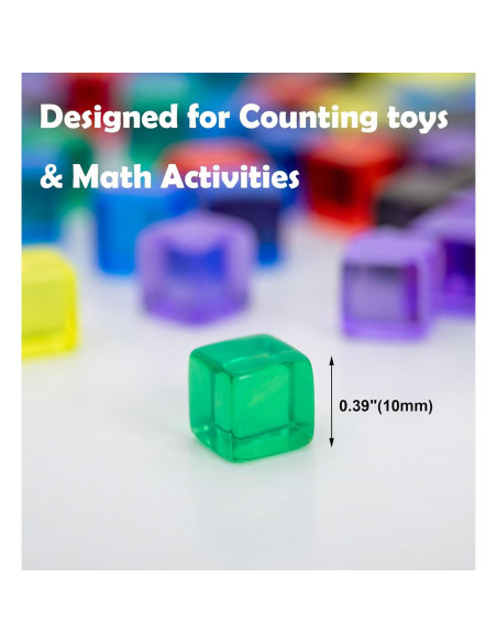 240 Cubos de Plástico para Contar y Clasificar AiFanS 240 Cubos de Plástico para Contar y Clasificar AiFanS