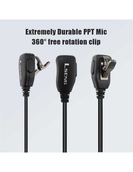 Auriculares de Radio de Dos Vías LSENG D-M con Micrófono - Paquete de 10 Auriculares de Radio de Dos Vías LSENG D-M con Micrófono - Paquete de 10
