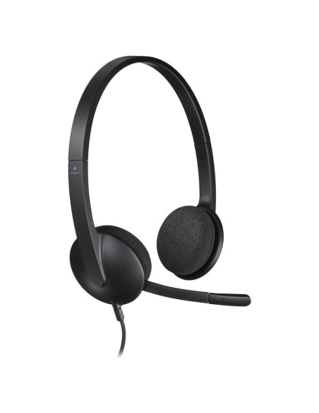Auricular USB Logitech H340 con micrófono y sonido claro Auricular USB Logitech H340 con micrófono y sonido claro