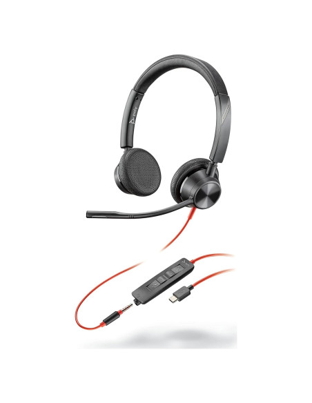 Auricular Plantronics Blackwire 3325 Estéreo USB-A 3.5mm Auricular Plantronics Blackwire 3325 Estéreo USB-A 3.5mm