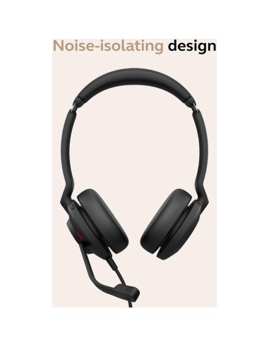 Auriculares Jabra Evolve2 30 SE con Cable USB-A y USB-C - Negro