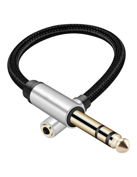 Adaptador de audio CHENGXINDA 6.35mm a 3.5mm 30cm Adaptador de audio CHENGXINDA 6.35mm a 3.5mm 30cm