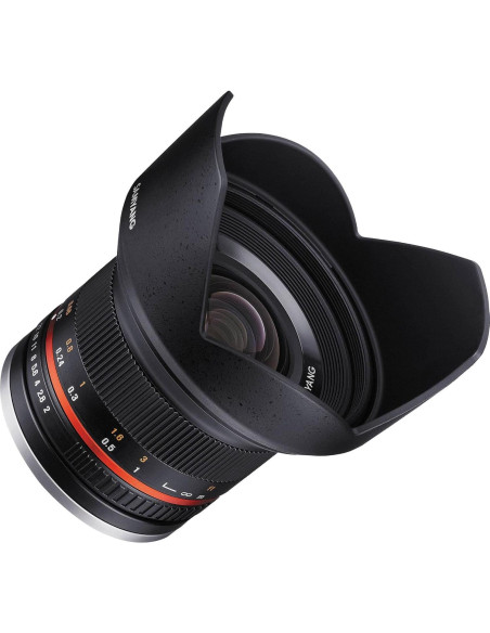 Lente Samyang 12mm F2.0 Manual Micro Cuatro Tercios - Negro Lente Samyang 12mm F2.0 Manual Micro Cuatro Tercios - Negro
