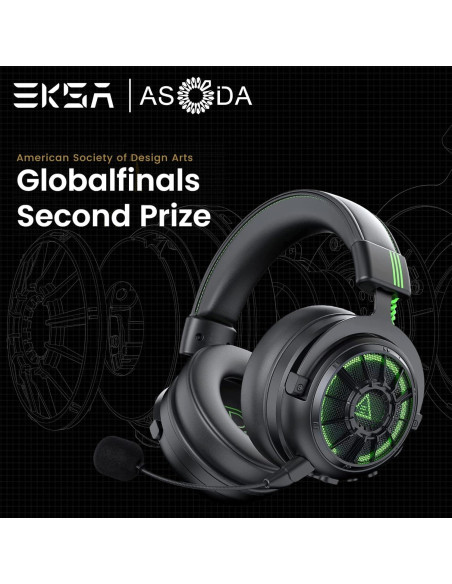 Auriculares Gaming EKSA StarEngine Pro 7.1 USB - Over Ear Auriculares Gaming EKSA StarEngine Pro 7.1 USB - Over Ear