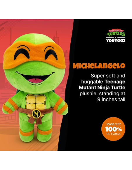 Peluche Chibi Michelangelo 23cm Youtooz TMNT Suave Peluche Chibi Michelangelo 23cm Youtooz TMNT Suave