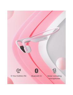 Auriculares Inalámbricos SHOKZ OpenMove Rosa - Conducción Ósea, Resistente al Sudor, 6 Horas de Batería 2