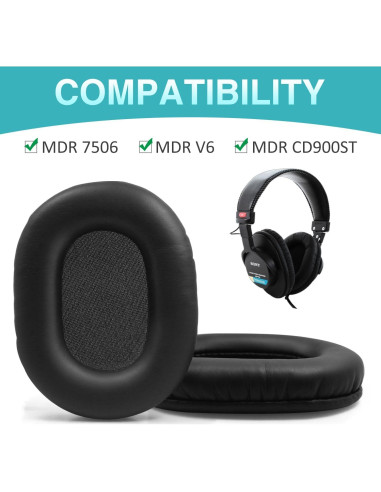 Almohadillas de Reemplazo Niukeke para Sony MDR-7506, V6, CD900ST