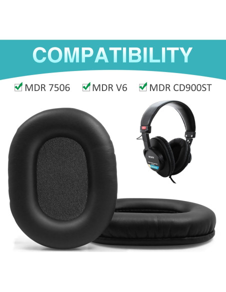 Almohadillas de Reemplazo Niukeke para Sony MDR-7506, V6, CD900ST Almohadillas de Reemplazo Niukeke para Sony MDR-7506, V6, CD900ST