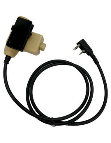 Adaptador PTT Táctico WODASEN U94 2 Pines para Auriculares