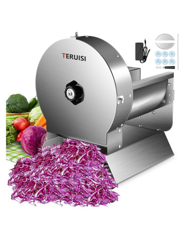 Cortadora de Verduras Eléctrica TERUISI 120W Acero Inoxidable