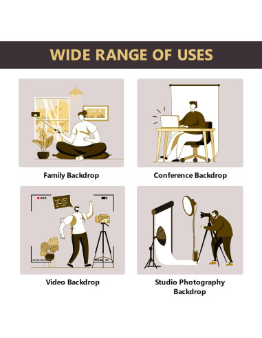 Fondo de Fotografía Arco Floral Kate 3m x 2m Microfibra