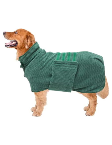 Bata de Baño Rápido Secado Geyecete para Perros Verde XS Bata de Baño Rápido Secado Geyecete para Perros Verde XS