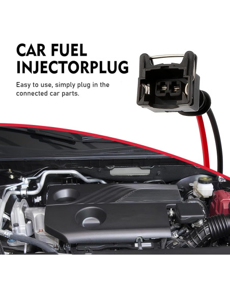Conector de inyector de combustible GRANDI 8 PCS negro impermeable Conector de inyector de combustible GRANDI 8 PCS negro impermeable