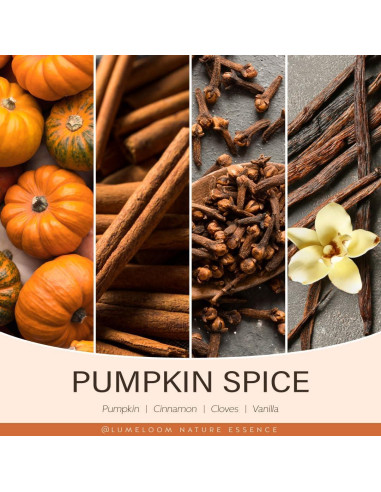 Vela Aromática de Calabaza LUMELOOM 9oz - Cera de Soja