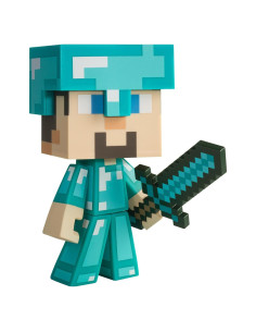 Figura de Vinilo Steve Diamante Minecraft 15.24 cm