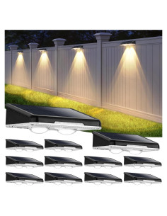 Luces Solares de Cerca Brightever 12 Pzs LED Impermeables 3000K-6500K