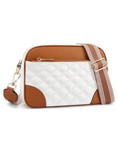 Bolso Cruzado Pequeño FYY Mujer Cuero Vegano Acolchado 2.8L