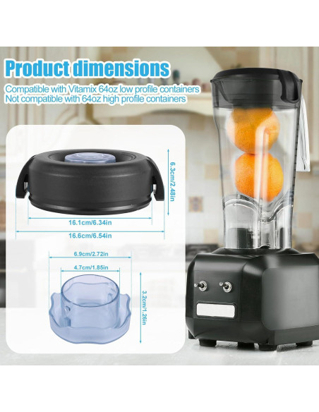 Tapa de Repuesto para Licuadora Vitamix 64 Oz - Gosknor Tapa de Repuesto para Licuadora Vitamix 64 Oz - Gosknor