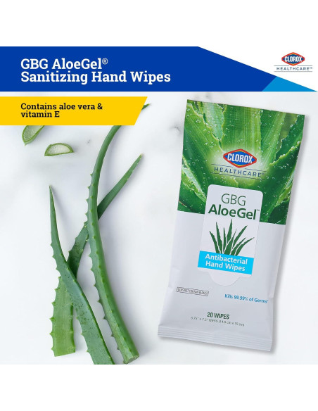 Toallitas Desinfectantes Clorox Healthcare 20 Unidades con Aloe Toallitas Desinfectantes Clorox Healthcare 20 Unidades con Aloe