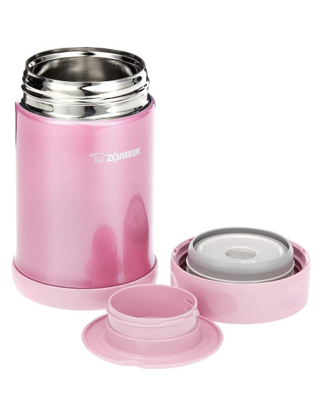 Tarro de Comida Aislado Zojirushi 482.8 ml Rosa Acero Inoxidable Tarro de Comida Aislado Zojirushi 482.8 ml Rosa Acero Inoxidable