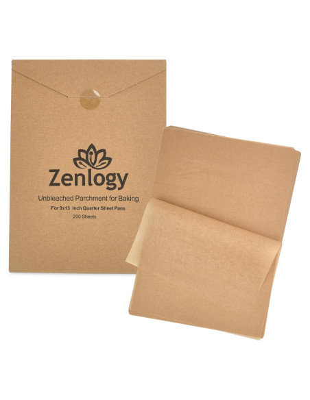 Papel de Parchment Zenlogy 23x33 cm (200 hojas) - Antiadherente Papel de Parchment Zenlogy 23x33 cm (200 hojas) - Antiadherente