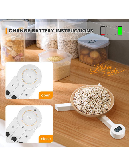 Báscula de Cocina Digital Plegable Beewin 117g LCD Báscula de Cocina Digital Plegable Beewin 117g LCD