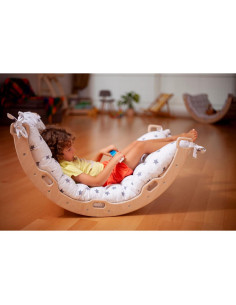 Arco de Escalada de Madera Kidodido con 2 Rampas y Almohada 2