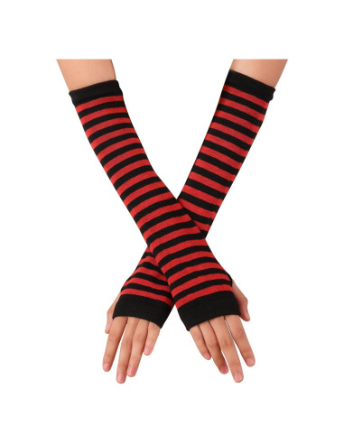 Guantes sin Dedos Sacina para Mujeres - Calentadores de Brazo Emo Punk