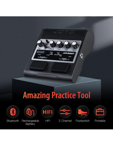 Amplificador de guitarra portátil JOYO Buddy Bluetooth 8W