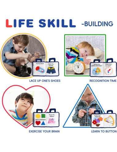 Libro Silencioso Suave Jollybaby para Bebés 18M-4A - Educativo