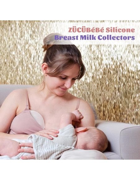 Colector de Leche Materna Silicona ZÜCÜBÉBÉ 100ml 2 Unidades Colector de Leche Materna Silicona ZÜCÜBÉBÉ 100ml 2 Unidades