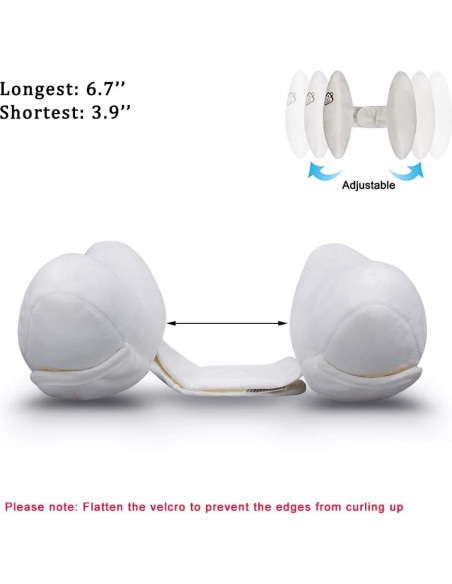 Almohada de Cabeza y Cuello Suave Inchant para Bebés - Ajustable, Blanca Almohada de Cabeza y Cuello Suave Inchant para Bebés - Ajustable, Blanca