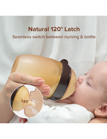 Botella de Silicona Thyseed 240ml para Bebés 3-7 Meses Botella de Silicona Thyseed 240ml para Bebés 3-7 Meses