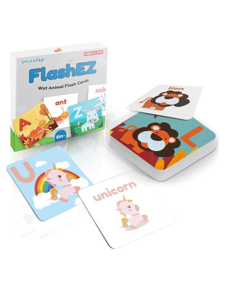 Tarjetas de Flash SplashEZ A-Z para Baño - Aprendizaje Divertido Tarjetas de Flash SplashEZ A-Z para Baño - Aprendizaje Divertido