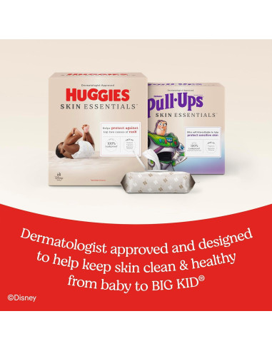 Toallitas Huggies Skin Essentials Bebés Hipoalergénicas 560 Unidades