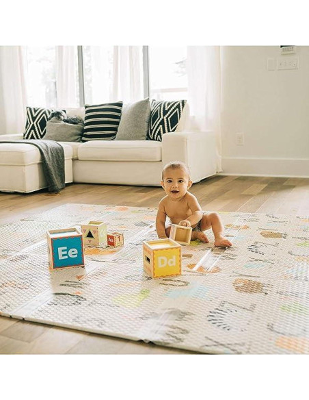 Alfombra de Juego Plegable Toddleroo ABC 180x180 cm - Segura y Resistente al Agua Alfombra de Juego Plegable Toddleroo ABC 180x180 cm - Segura y Resistente al Agua