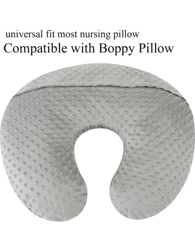 Juego de Fundas para Almohada de Lactancia Bilokonda 2 Piezas Gris Marino