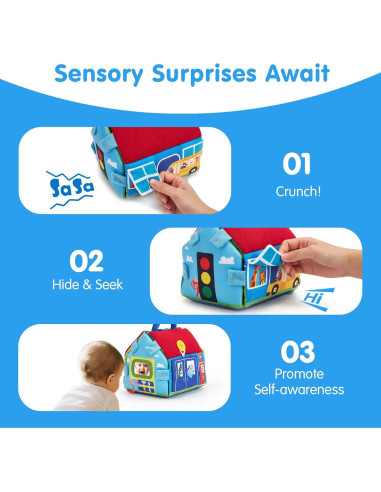 Juguetes para Bebés Hahaland - Coches Suaves de Retroceso