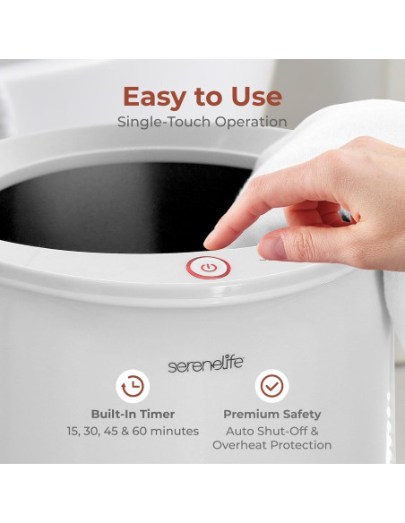 Calentador de Toallas SereneLife SLTLW100 Blanco 20L Calentador de Toallas SereneLife SLTLW100 Blanco 20L