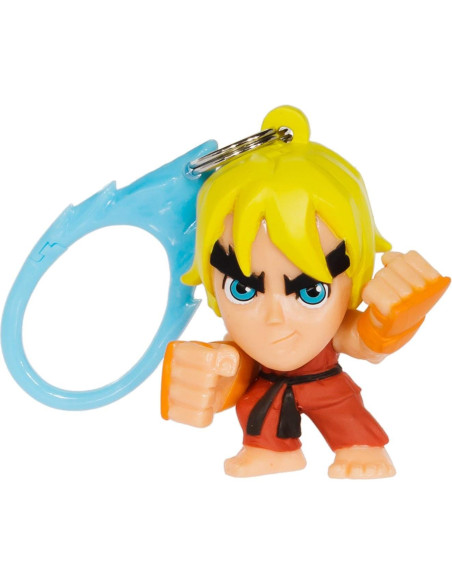 Mini Figura Colgante Ken Just Toys + Tarjeta Oficial Street Fighter Mini Figura Colgante Ken Just Toys + Tarjeta Oficial Street Fighter