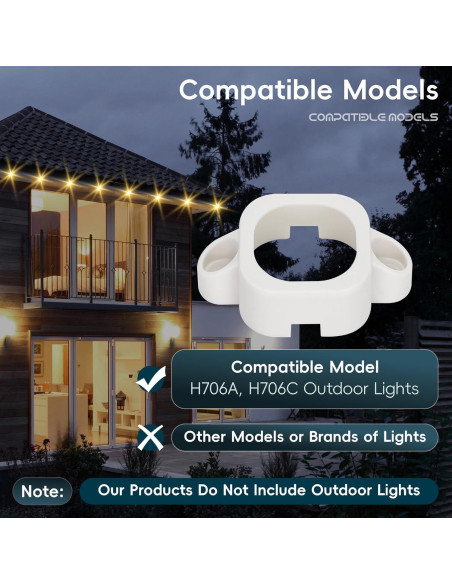 Soportes de Montaje Dreamtrue para Luces Exteriores H706A/H706C - 120PK Soportes de Montaje Dreamtrue para Luces Exteriores H706A/H706C - 120PK