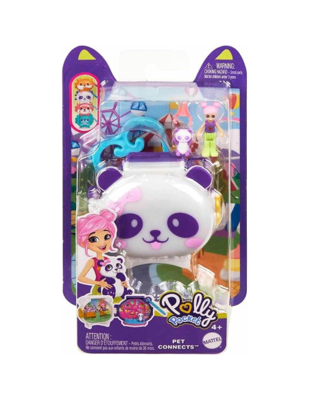 Conjunto de Juego Compacto Polly Pocket Mini Panda 16.5x10.5cm Conjunto de Juego Compacto Polly Pocket Mini Panda 16.5x10.5cm