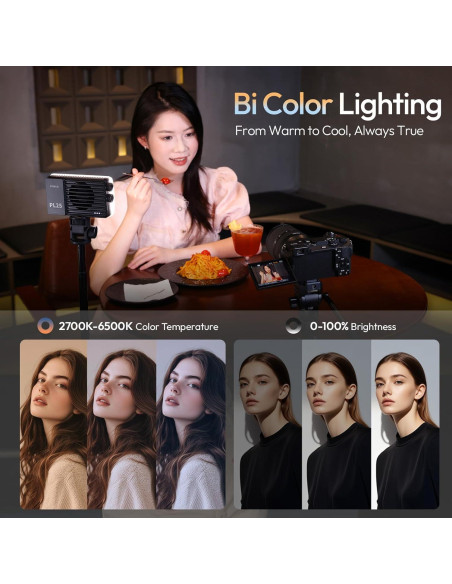 Luz de Video LED ULANZI PL25 Bi-Color 25W 3200Lux 2000mAh Luz de Video LED ULANZI PL25 Bi-Color 25W 3200Lux 2000mAh
