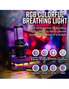 Kit de Transmisión de Video en Vivo Abel Deluxe - Webcam 2K, Micrófono Cardioide y Luz LED 2
