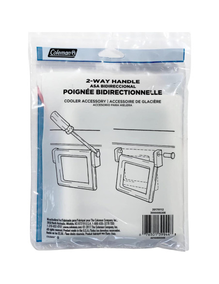 Mango de Enfriador Coleman 2 Vías con Pines de Montaje Mango de Enfriador Coleman 2 Vías con Pines de Montaje